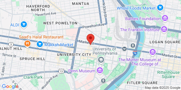 Map of 3550 Market St Philadelphia, PA 19104
