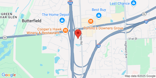 Map of 3140 Finley Rd Ste 400 Downers Grove, IL 60515