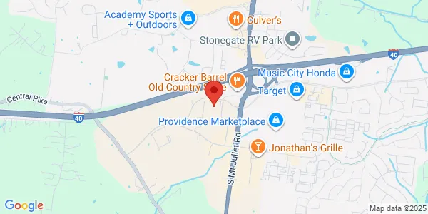 Map of 4998 Crossings Cir Ste 200 Mt. Juliet, TN 37122