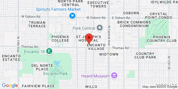 Map of 350 W Thomas Rd Phoenix, AZ 85013