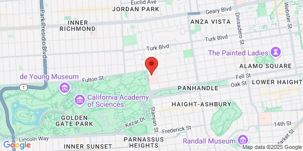 Map of 450 Stanyan St San Francisco, CA 94117