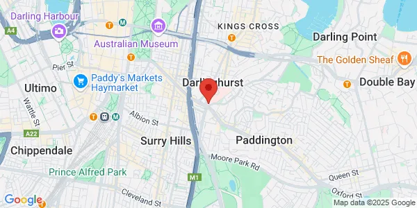 Map of St Vincent's Clinic 438 Victoria St Suite 501 Level 5 Darlinghurst New South Wales 2010 Australia