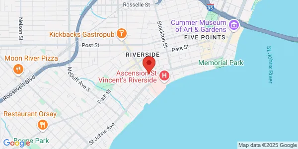 Map of 2627 Riverside Ave Jacksonville, FL 32204