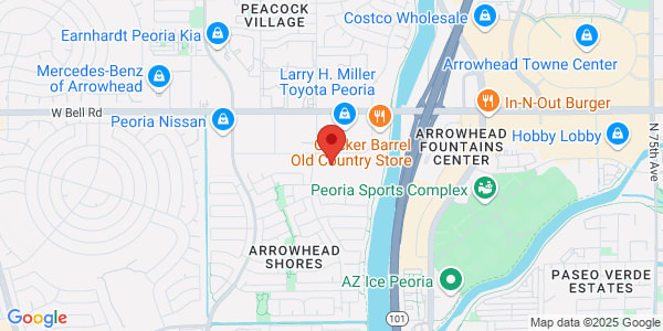 Map of 8581 W Kelton Ln Ste 202 Peoria, AZ 85382