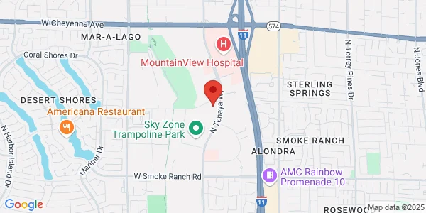 Map of 2767 N Tenaya Way Las Vegas, NV 89128
