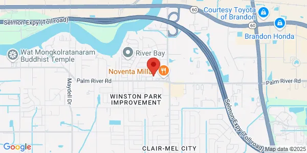 Map of 7728 Palm River Rd Tampa, FL 33619