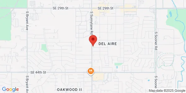 Map of 3916 S Sunnylane Rd Del City, OK 73115