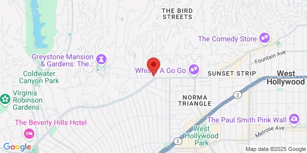 Map of 9201 Sunset Blvd Ste M150 West Hollywood, CA 90069