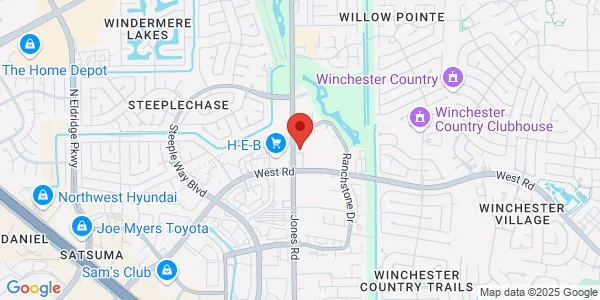 Map of 9530 Jones Rd Houston, TX 77065