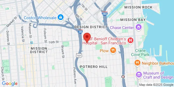 Map of 350 Rhode Island St Ste 200 San Francisco, CA 94107