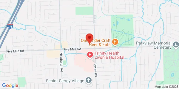 Map of 36622 File Mile Rd Ste 103 Livonia, MI 48154
