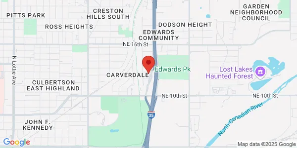 Map of 1219 NE Grand Blvd Oklahoma City, OK 73117
