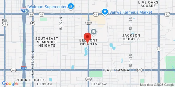 Map of 4620 N 22nd St Tampa, FL 33610