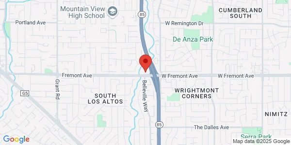 Map of 1195 West Fremont Ave Sunnyvale, CA 94087
