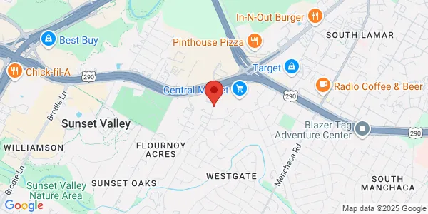 Map of 4535 W Gate Blvd Ste 110 Austin, TX 78745