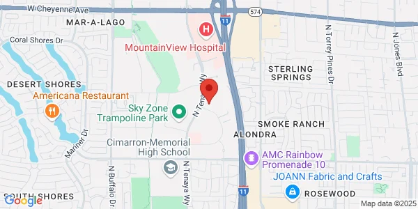 Map of 2704 N Tenaya Way Las Vegas, NV 89128