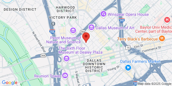 Map of 1445 Ross Ave Ste 1400 Dallas, TX 75202