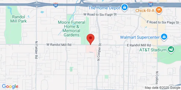 Map of 800 W Randol Mill Rd Arlington, TX 76012