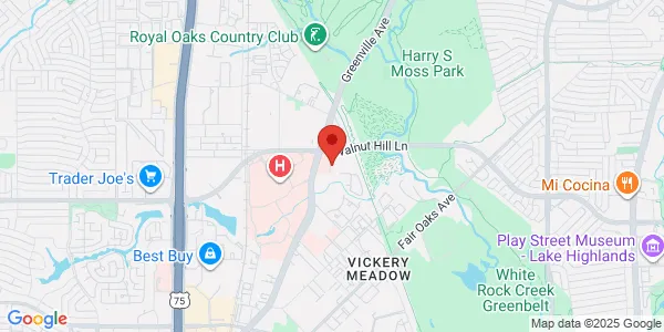 Map of 8440 Walnut Hill Ln Ste 400 Dallas, TX 75231