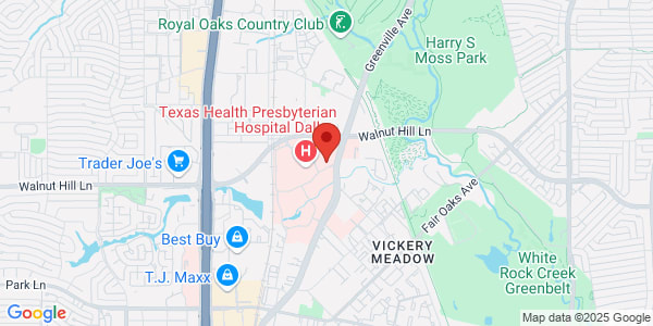 Map of 8230 Walnut Hl Ln Ste 220 Dallas, TX 75231