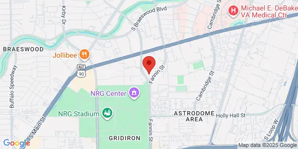 Map of 7900 Fannin St Ste 1500 Houston, TX 77054