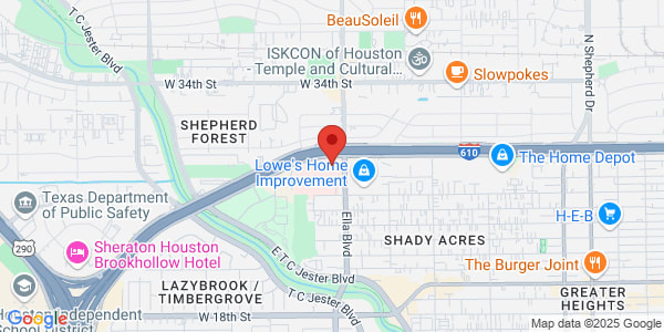 Map of 1631 N Lp W Ste 625 Houston, TX 77008