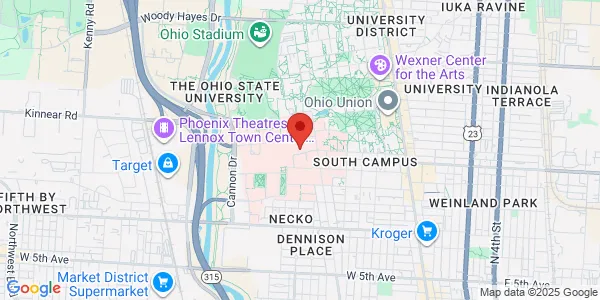 Map of 300 W 10th Ave Columbus, OH 43210