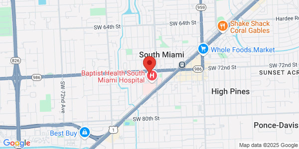Map of 6262 Sunset Dr Ste 303 South Miami, FL 33143