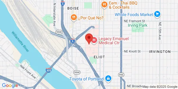 Map of 501 N Graham St Ste 555 Portland, OR 97227
