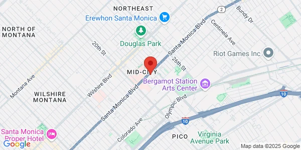 Map of 2222 Santa Monica Blvd Ste 105 Santa Monica, CA 90404
