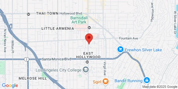 Map of 1234 N Vermont Ave Los Angeles, CA 90029