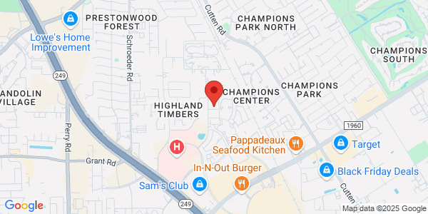 Map of 13644 Breton Ridge St Ste E Houston, TX 77070
