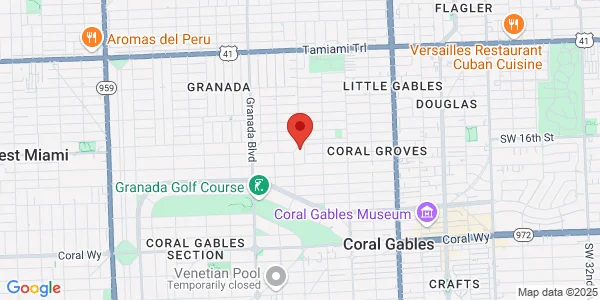 Map of Miami, FL 33134