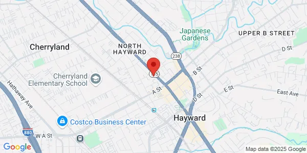 Map of 22331 Mission Blvd Hayward, CA 94541