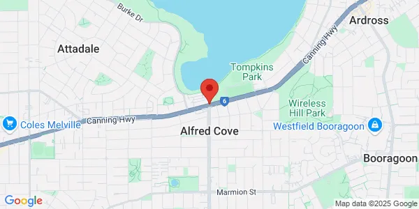 Map of Canning Hwy Alfred Cove Western Australia 6154 Australia