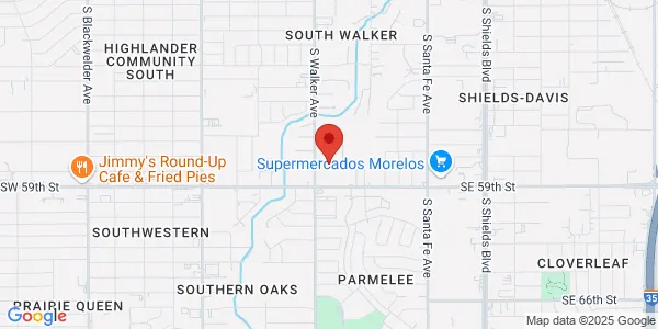 Map of 415 SW 59th St Oklahoma City, OK 73109