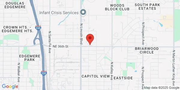Map of 701 NE 36th St Oklahoma City, OK 73105
