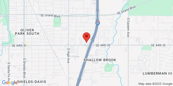 Map of 1317 SE 44th Oklahoma City, OK 73129
