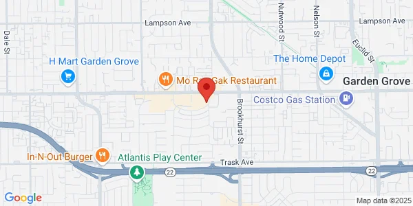 Map of 13091 Kerry St Garden Grove, CA 92844