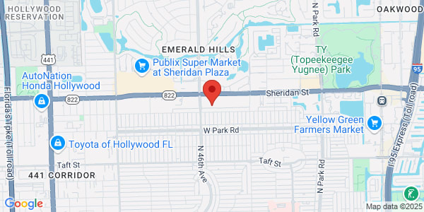 Map of 4440 Sheridan St Ste B Hollywood, FL 33021