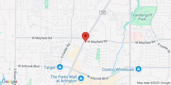 Map of 3321 S Cooper St Arlington, TX 76015