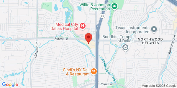 Map of 11617 N Central Expy Dallas, TX 75243