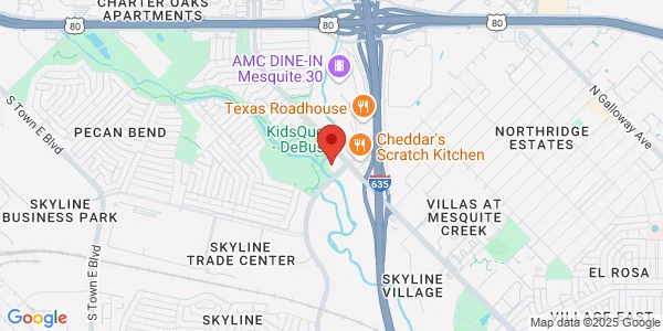 Map of 1425 Gross Rd Suite 130 Mesquite, TX 75149