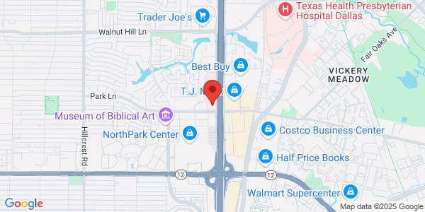Map of 9101 North Central Expy Suite 100 Dallas, TX 75231