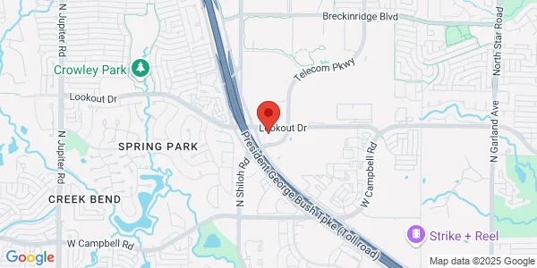 Map of 7217 Telecom Pkwy Ste 150 Garland, TX 75044
