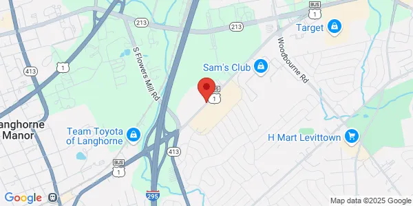 Map of 1413 E Lincoln Hwy Levittown, PA 19056