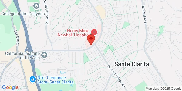 Map of 23929 Mcbean Pkwy Ste 109 Valencia, CA 91355