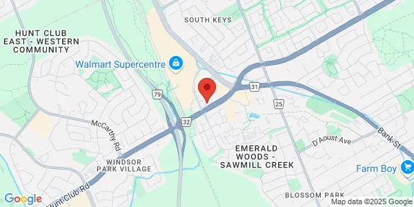 Map of 1181 Huntclub Rd Suite 106 Ottawa, ON K1V 8S4 Canada