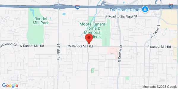 Map of 1119 W Randol Mill Rd Ste 103 Arlington, TX 76012