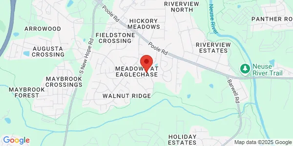 Map of 5333 Trestlewood Ln Raleigh, NC 27610